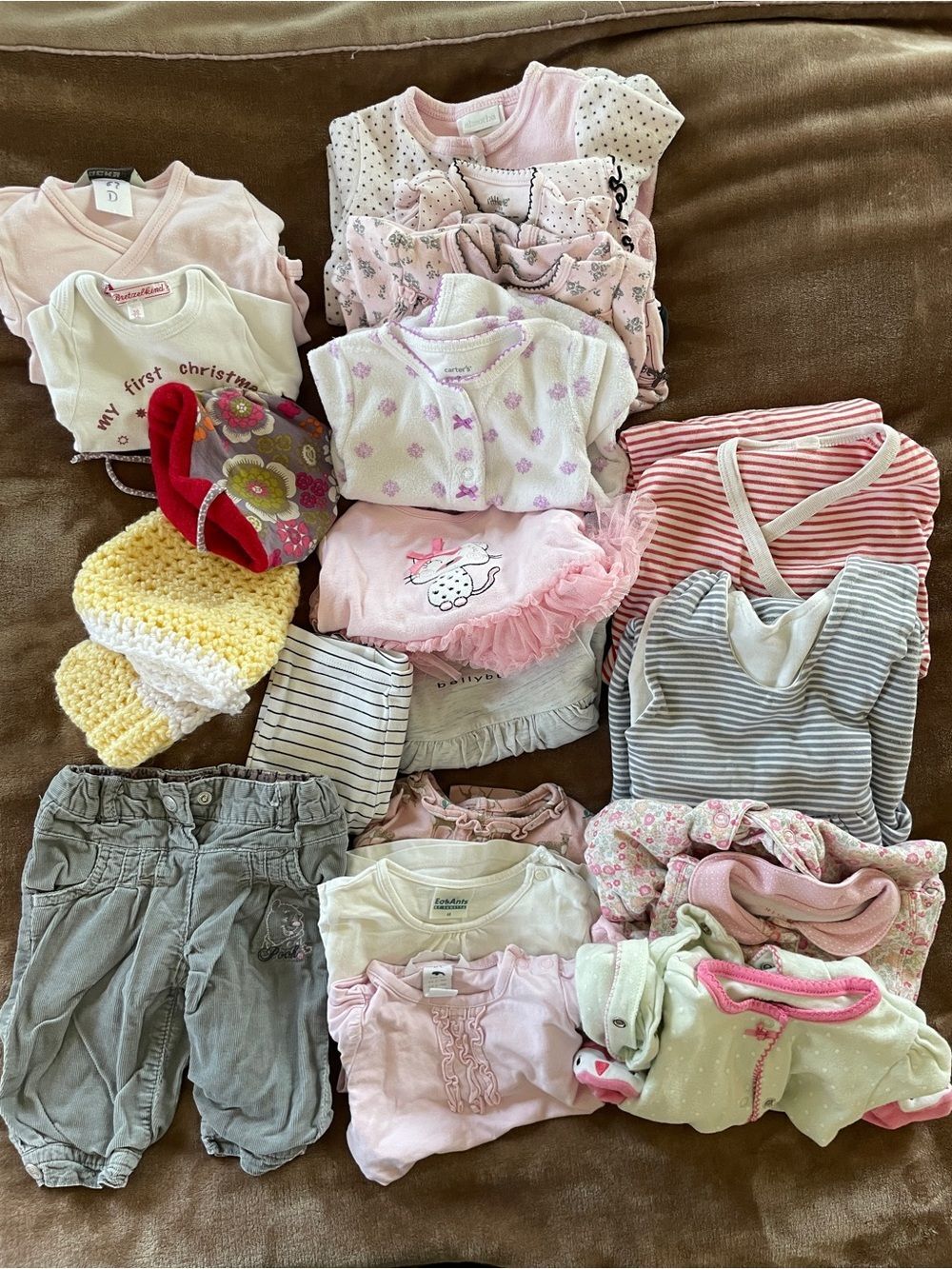 Huge Lot of 20 Baby Girl Winter Clothes Size 3-6 Months